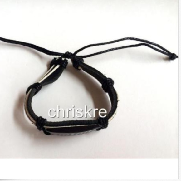 Serenity Prayer Bracelet Shamballa Black Leather - Picture 5 of 6